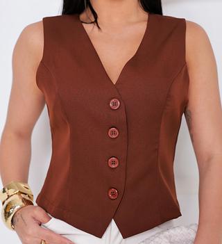 Colete feminina social afaiataria