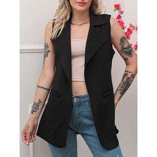 Max Colete Feminina em Tecido deSocial Longa Neoprene com Elastano